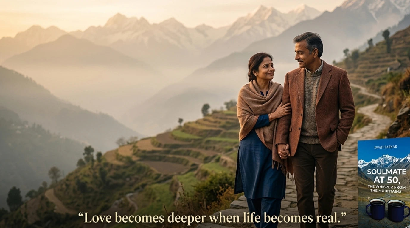 Why Mature Love Stories Are Resonating With Modern Readers. Soulmate at 50, the Whisper from the Mountains by Author Swati Sarkar